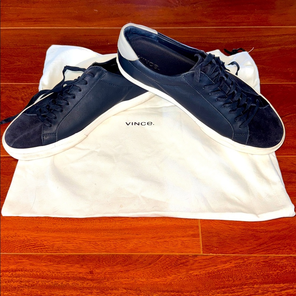 Vince Navy Blue, Gray, and white soles Men’s Sneakers Modern Comfort